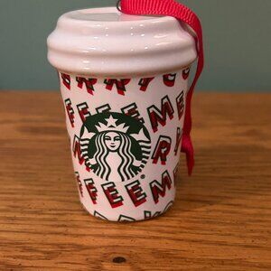 STARBUCKS MERRY COFFEE ORNAMENT BRAND NEW NEVER USED